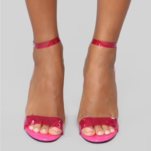 Pink jelly heels - Picture 1 of 2